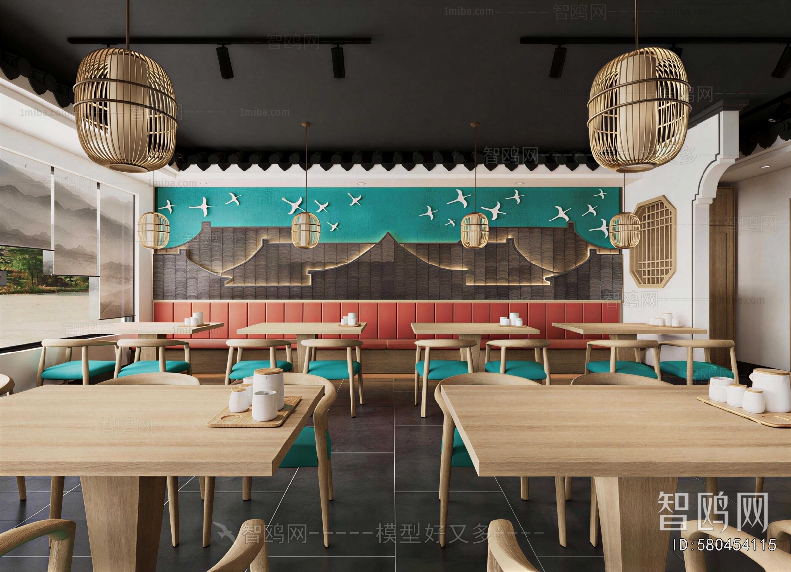 New Chinese Style Dining Room