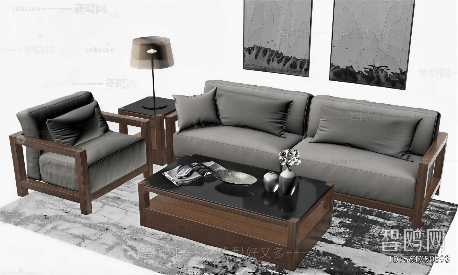 New Chinese Style Sofa Combination