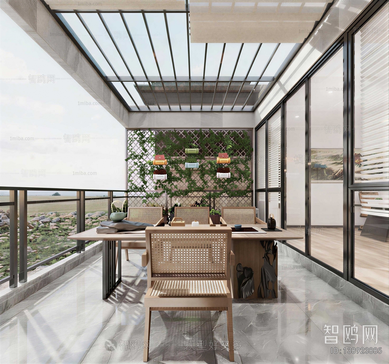 New Chinese Style Balcony