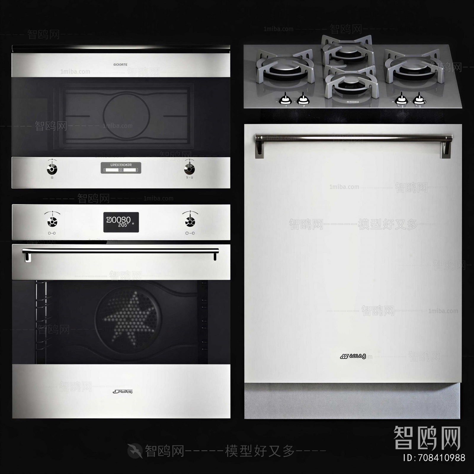 Modern Kitchen Electric Gas Range