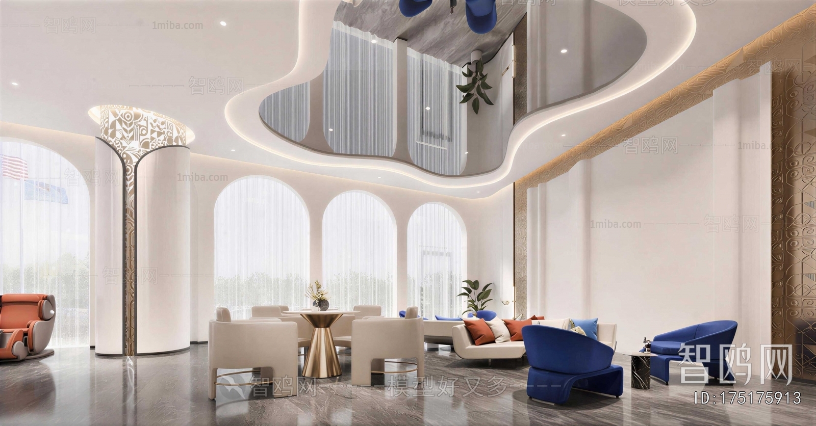 Modern Office Reception Desk