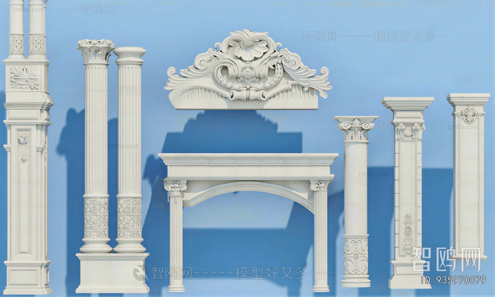 European Style Roman Pillar