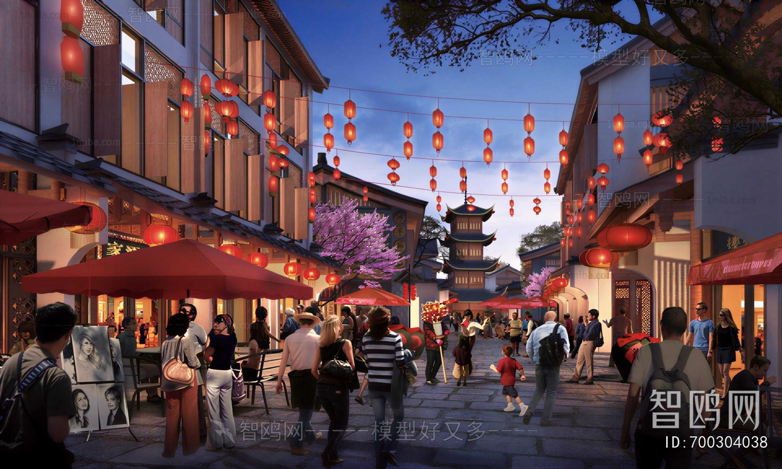 New Chinese Style Commercial Street