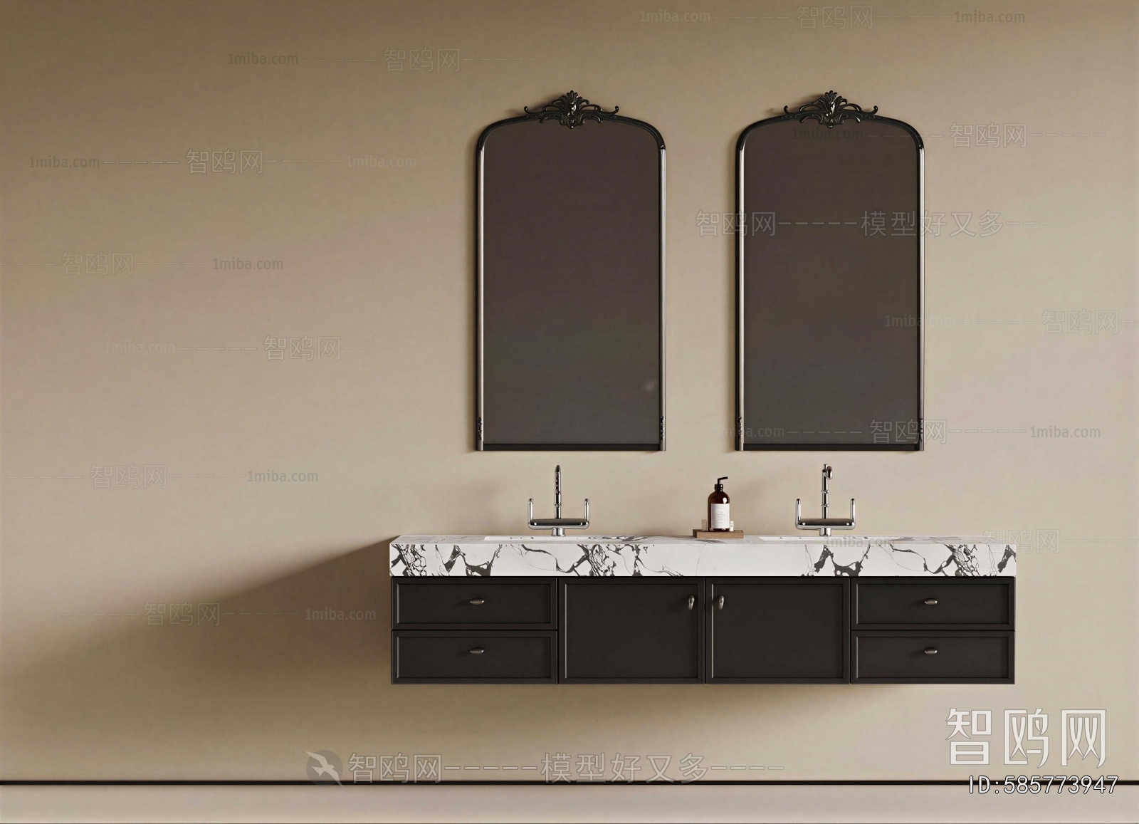 French Style Bathroom Cabinet