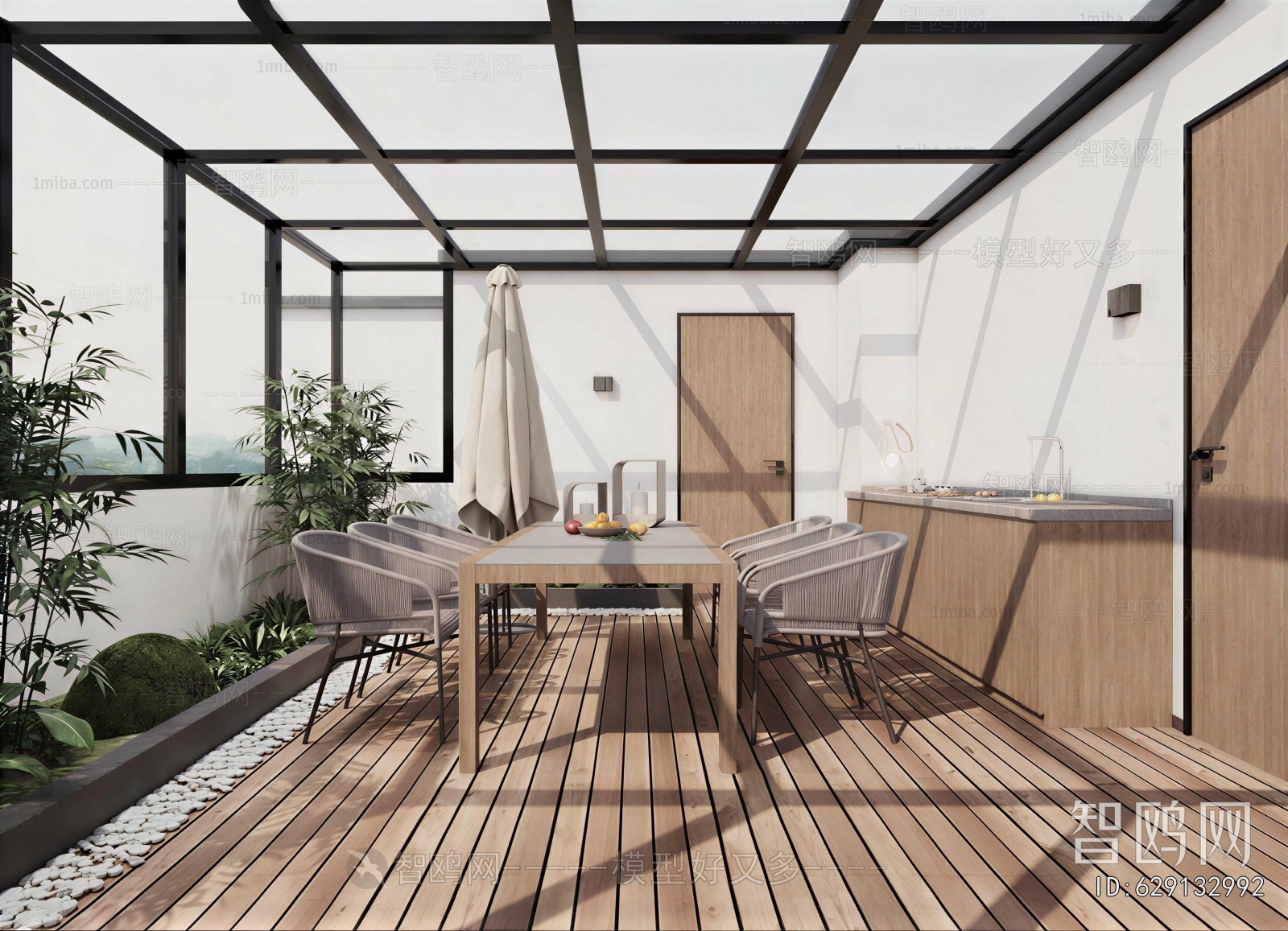 Modern Glass Sun Room