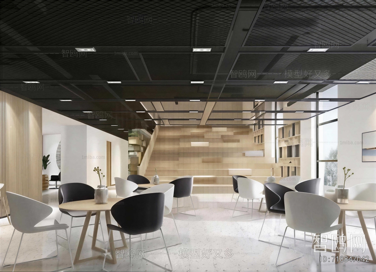Modern Office Negotiation Area
