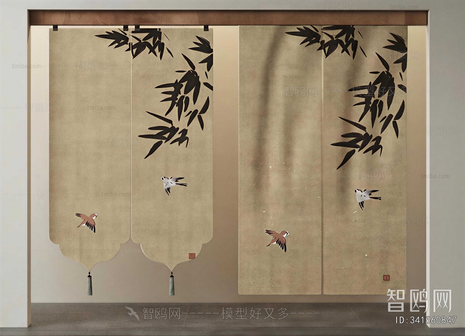 New Chinese Style Door Curtain