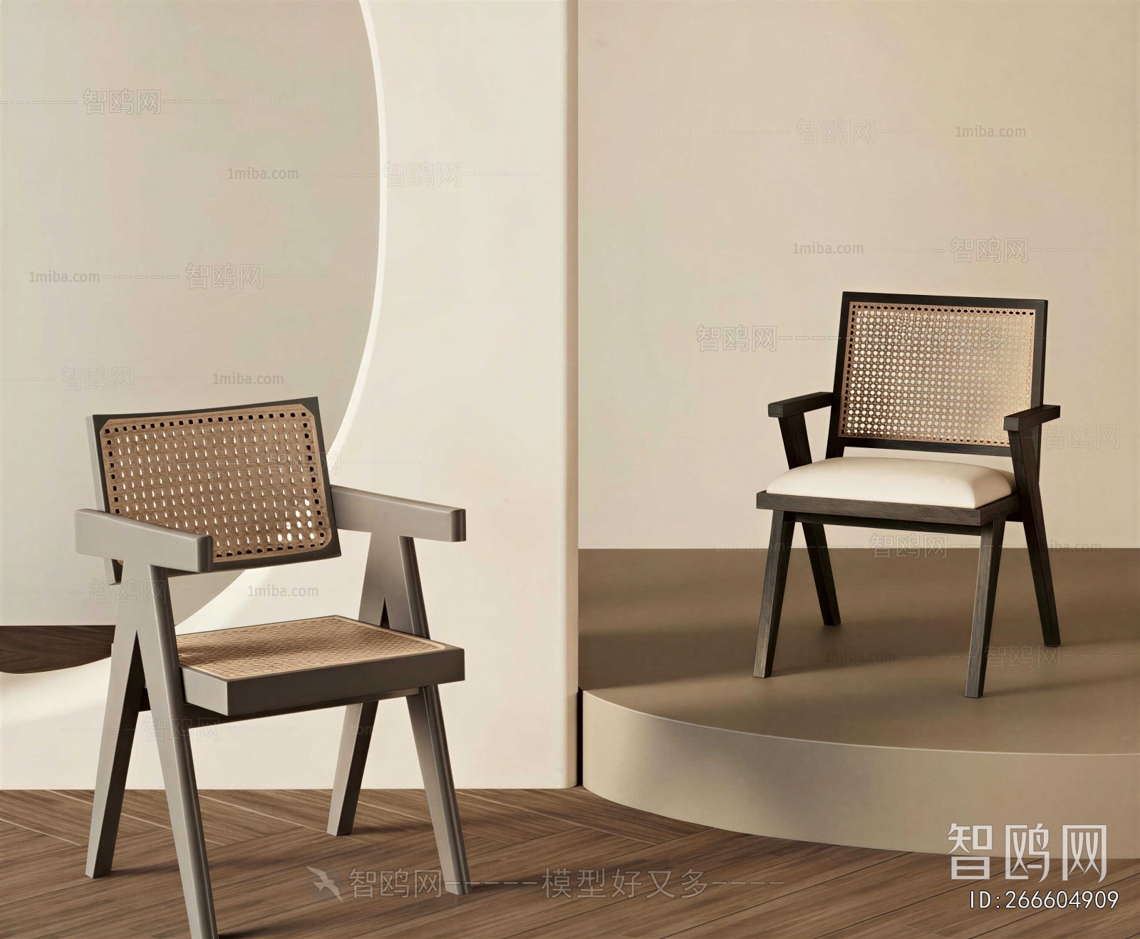 Wabi-sabi Style Lounge Chair