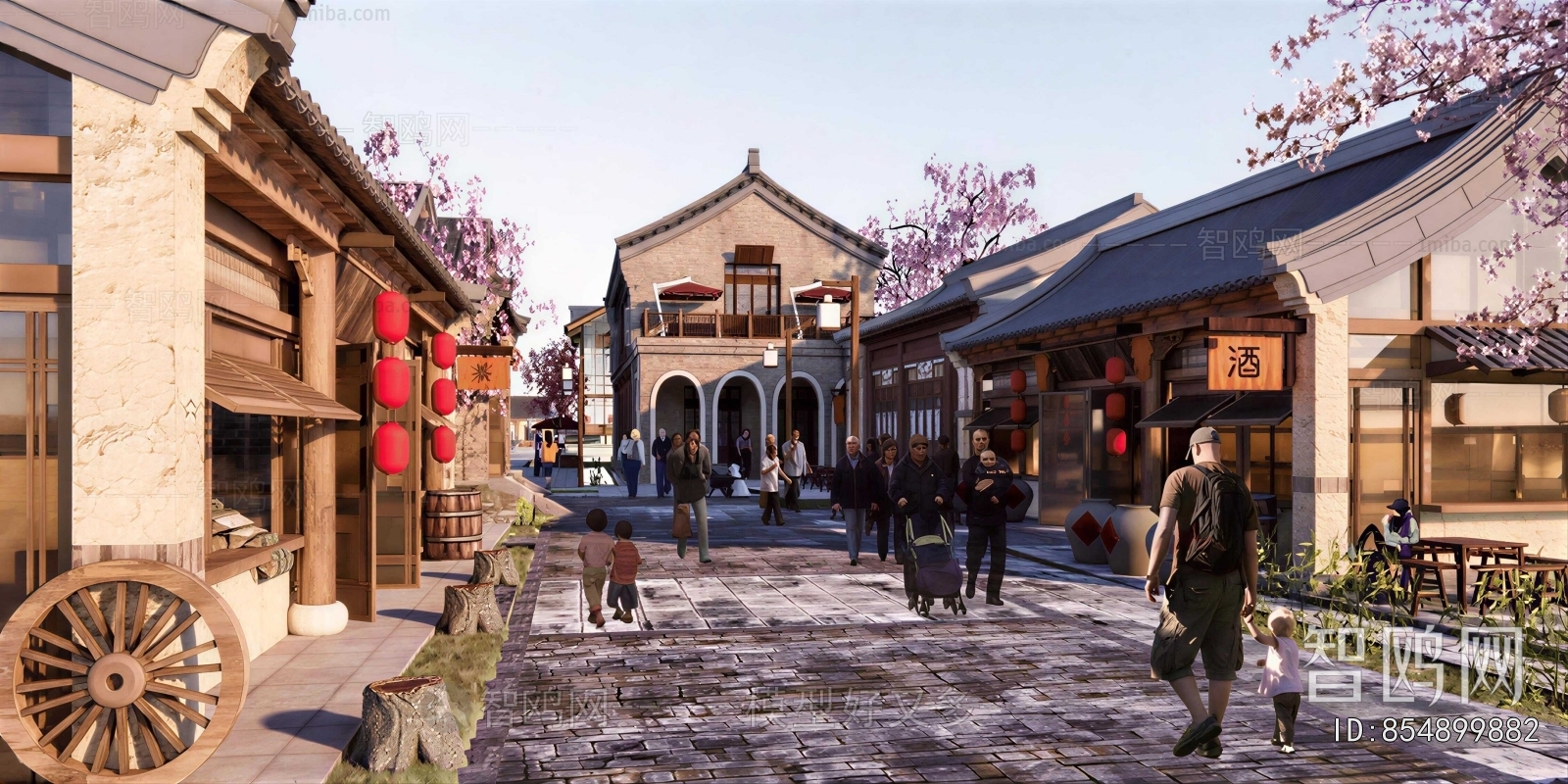 New Chinese Style Commercial Street