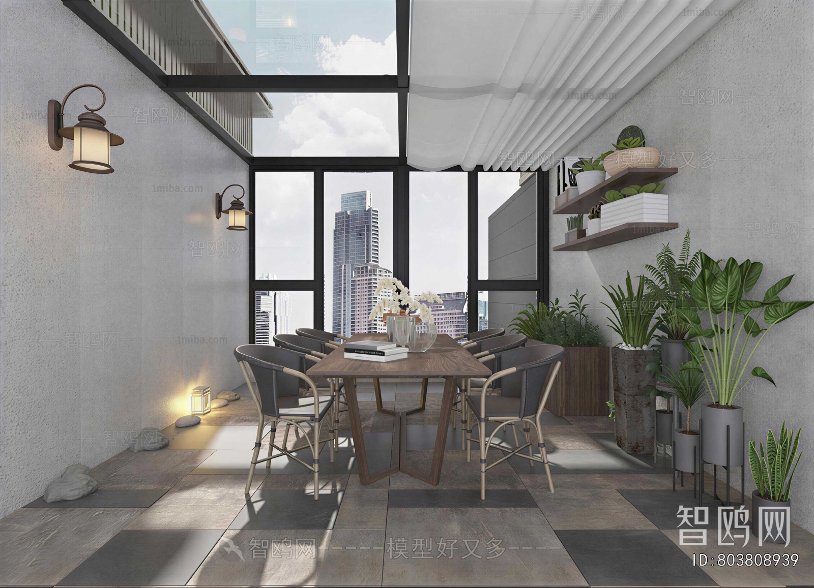 Industrial Style Dining Room