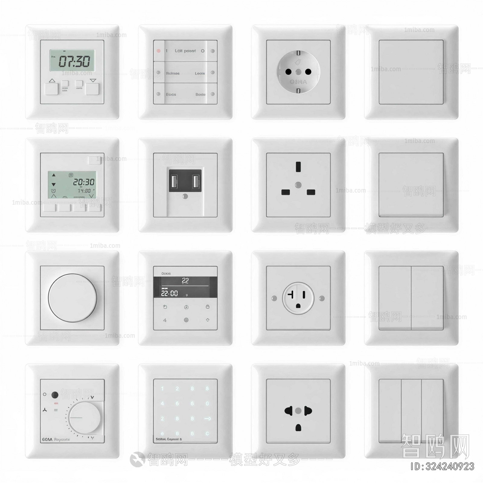 Modern Switch Socket Panel