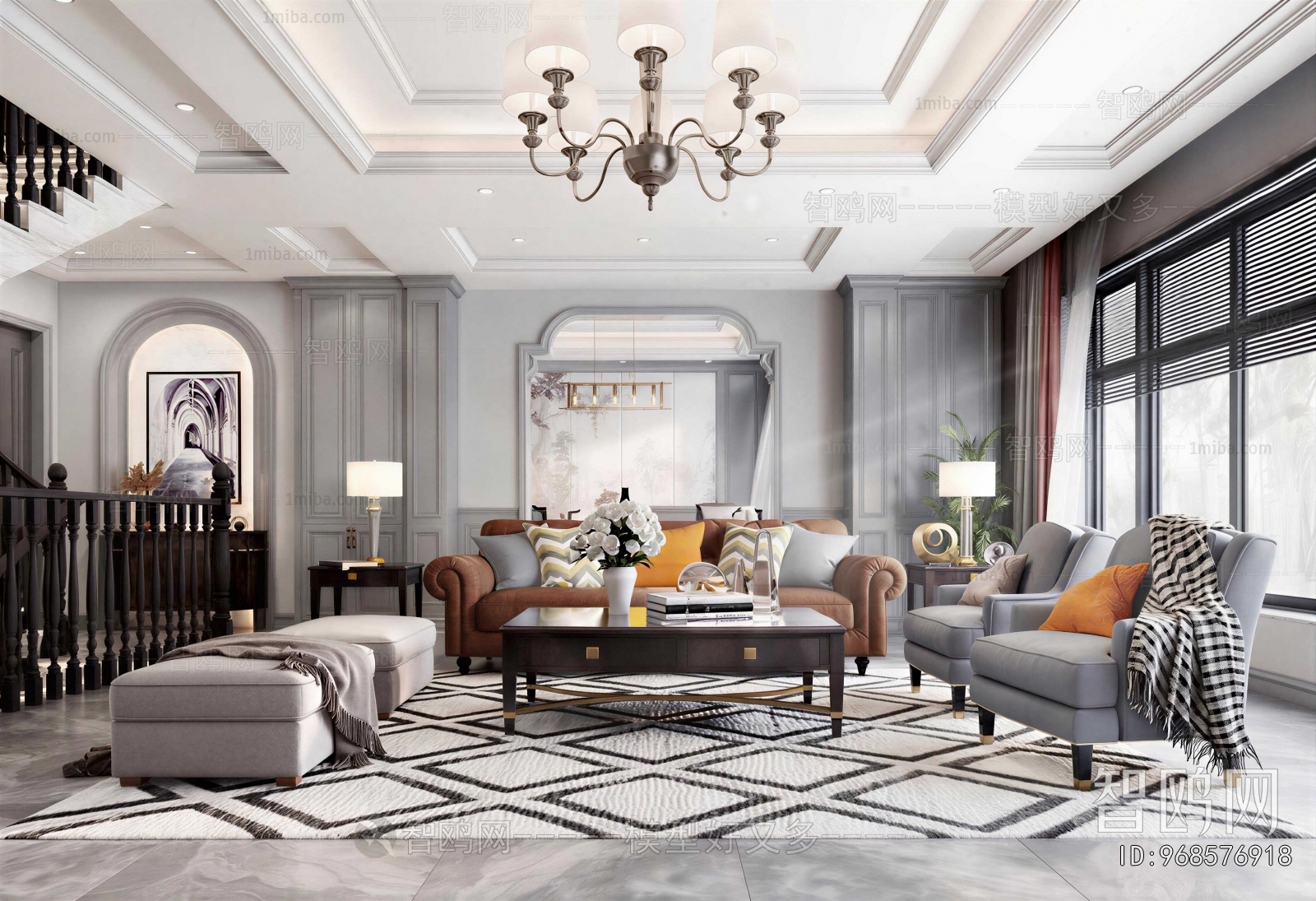 American Style A Living Room