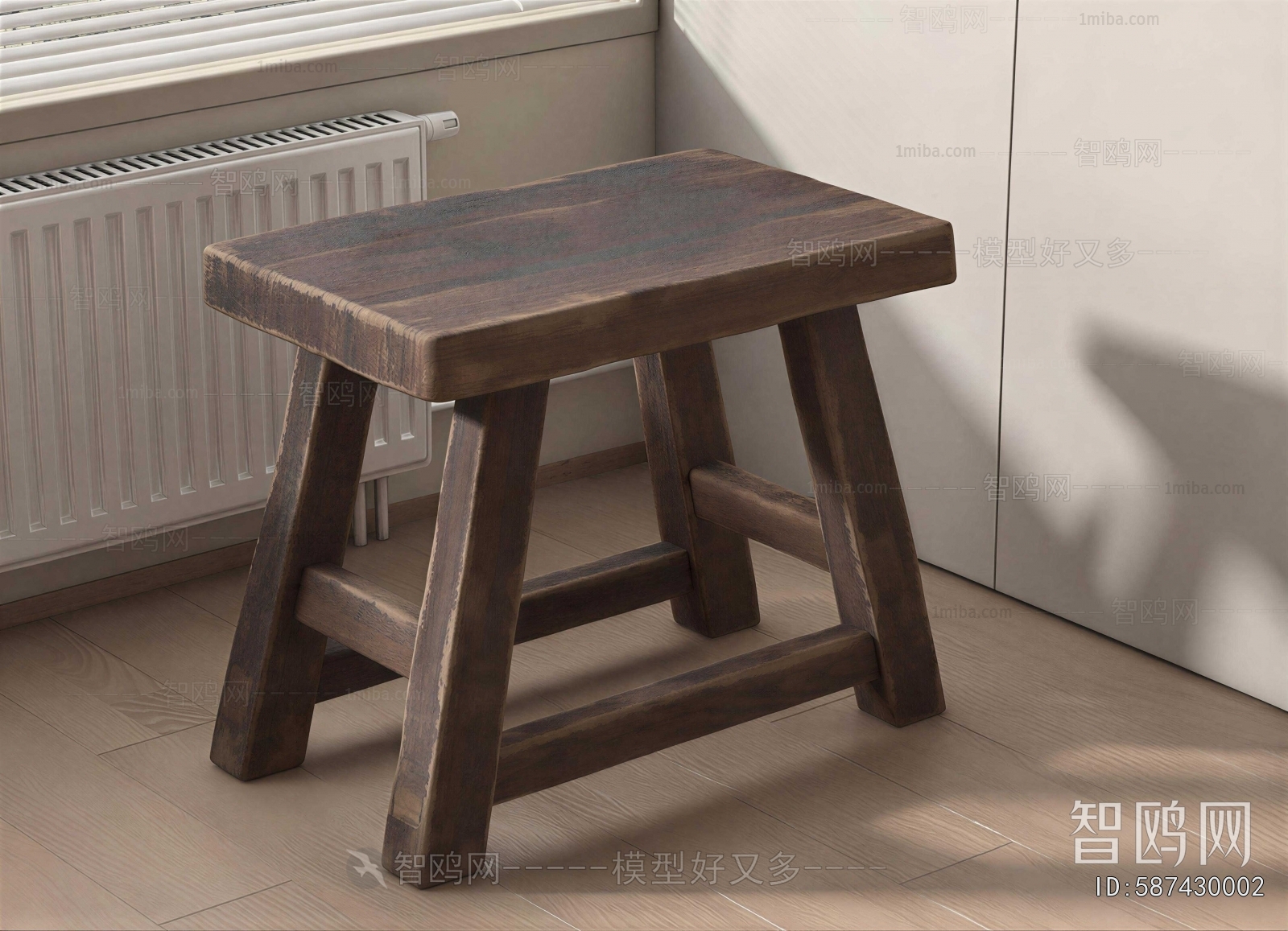 Wabi-sabi Style Stool