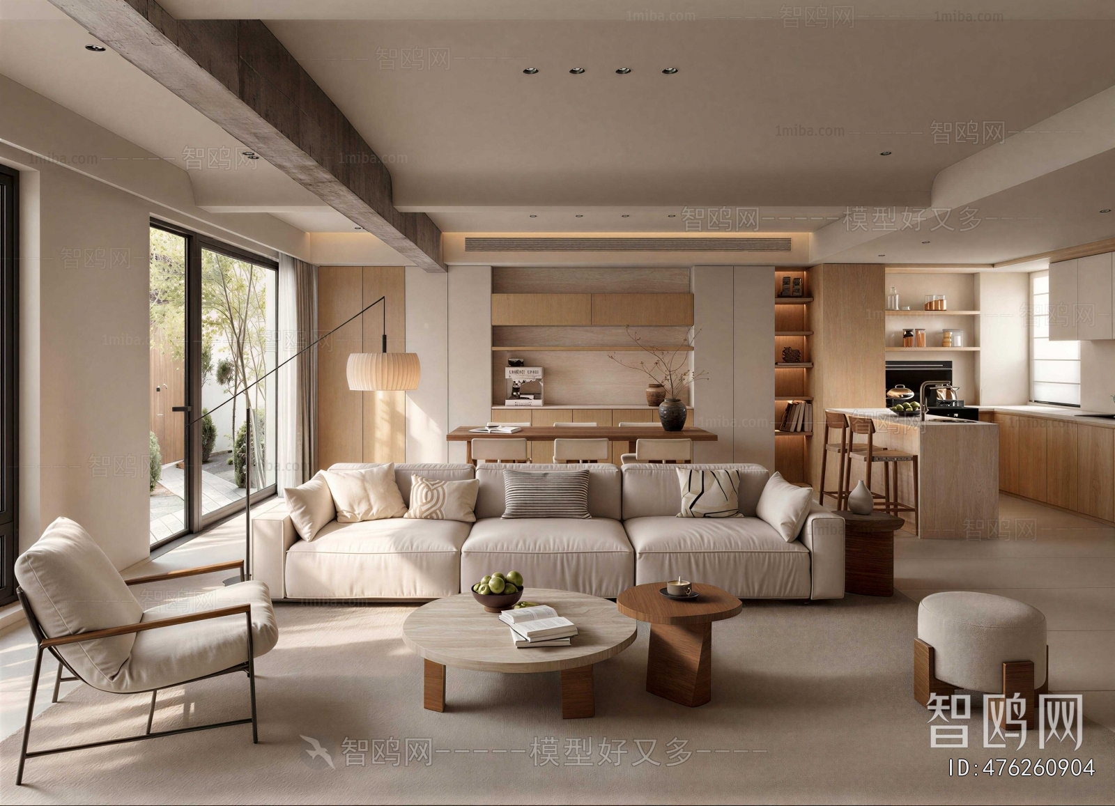 Wabi-sabi Style A Living Room