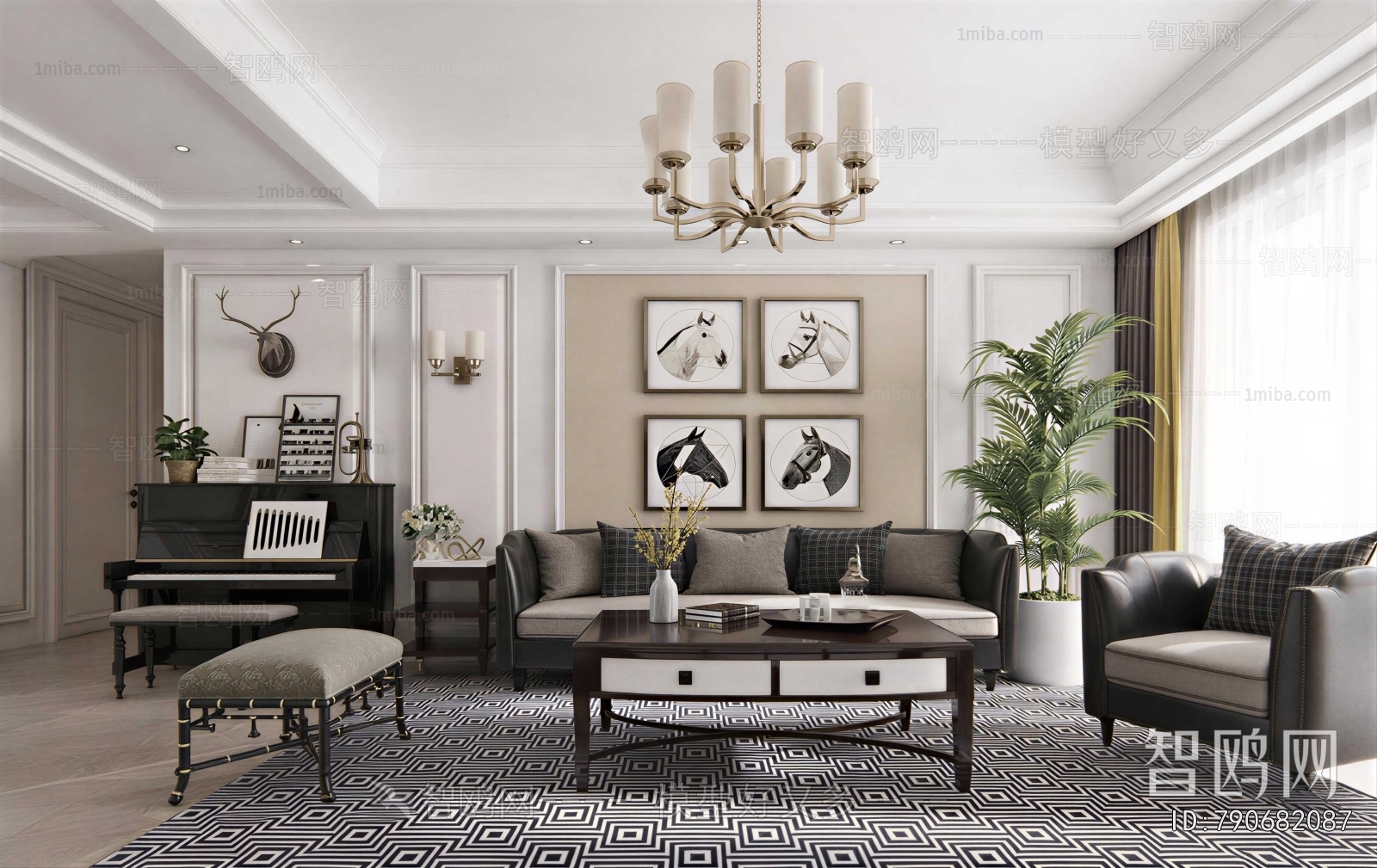 American Style A Living Room