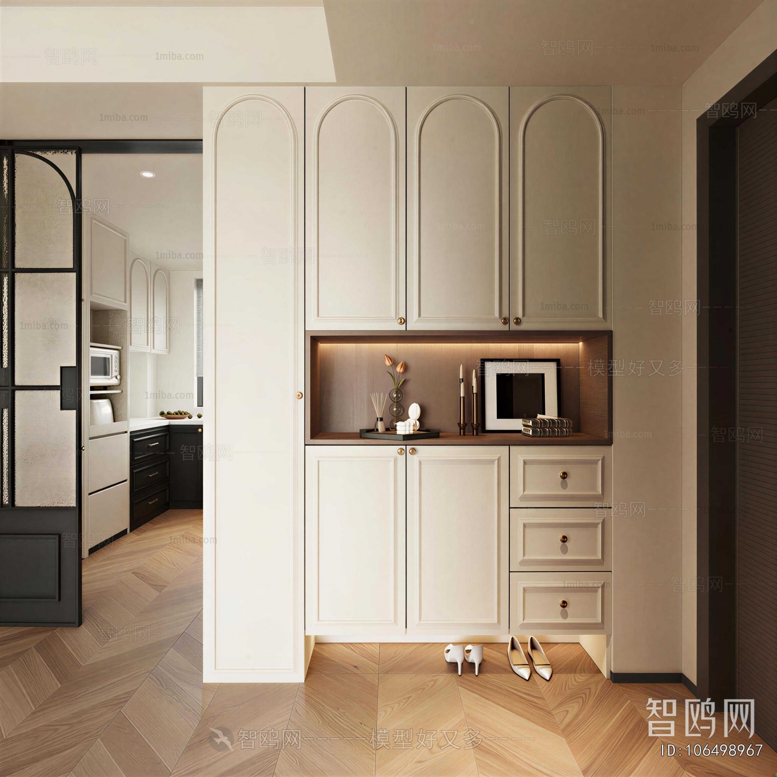 French Style Hallway