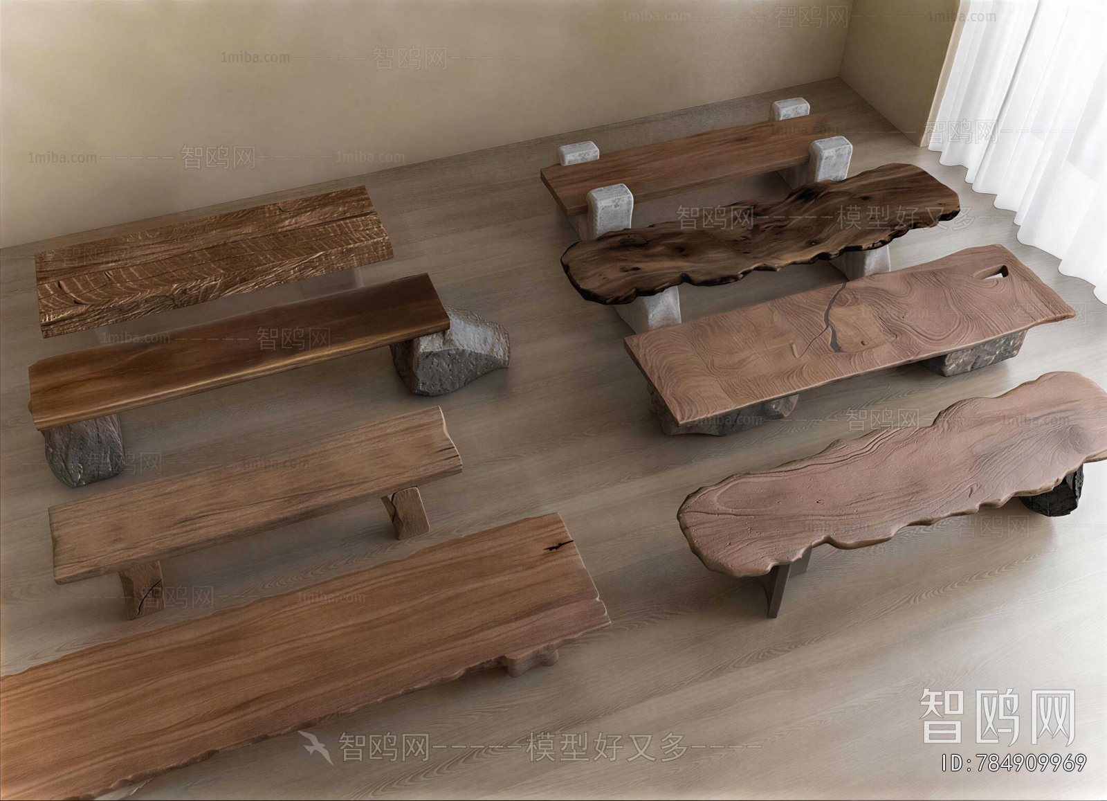 Wabi-sabi Style Stool