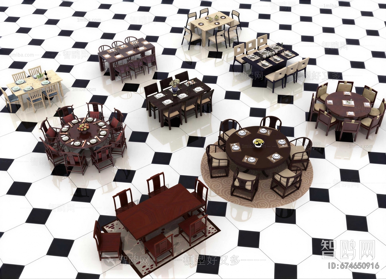 New Chinese Style Dining Table And Chairs