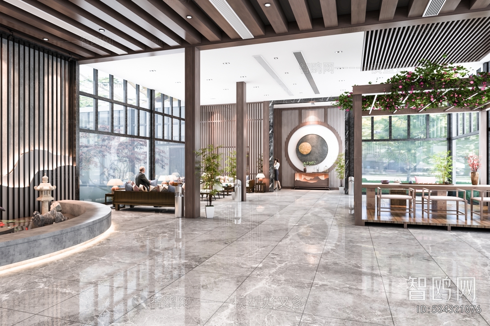 New Chinese Style Lobby Hall