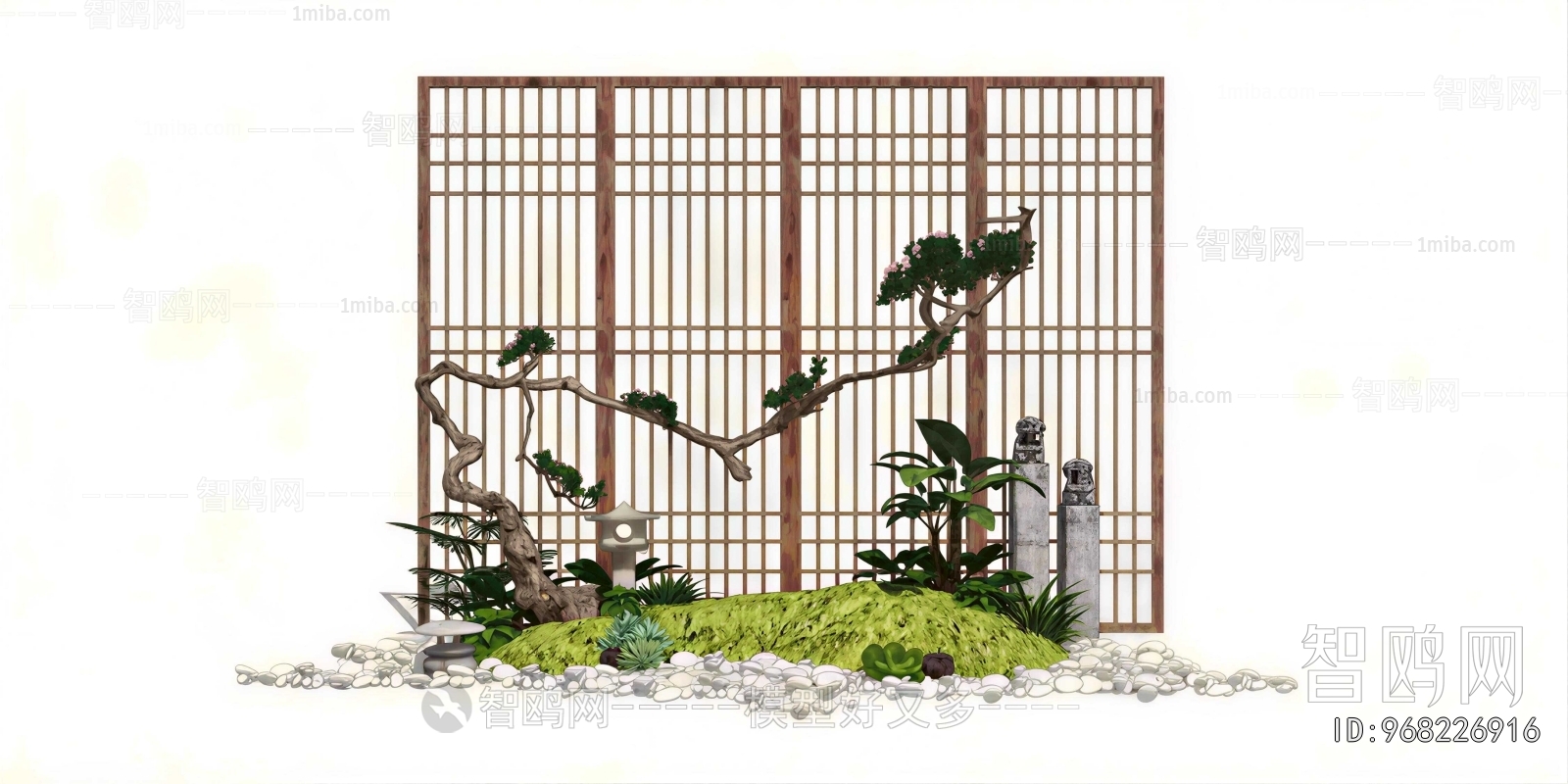New Chinese Style Plant Landscaping