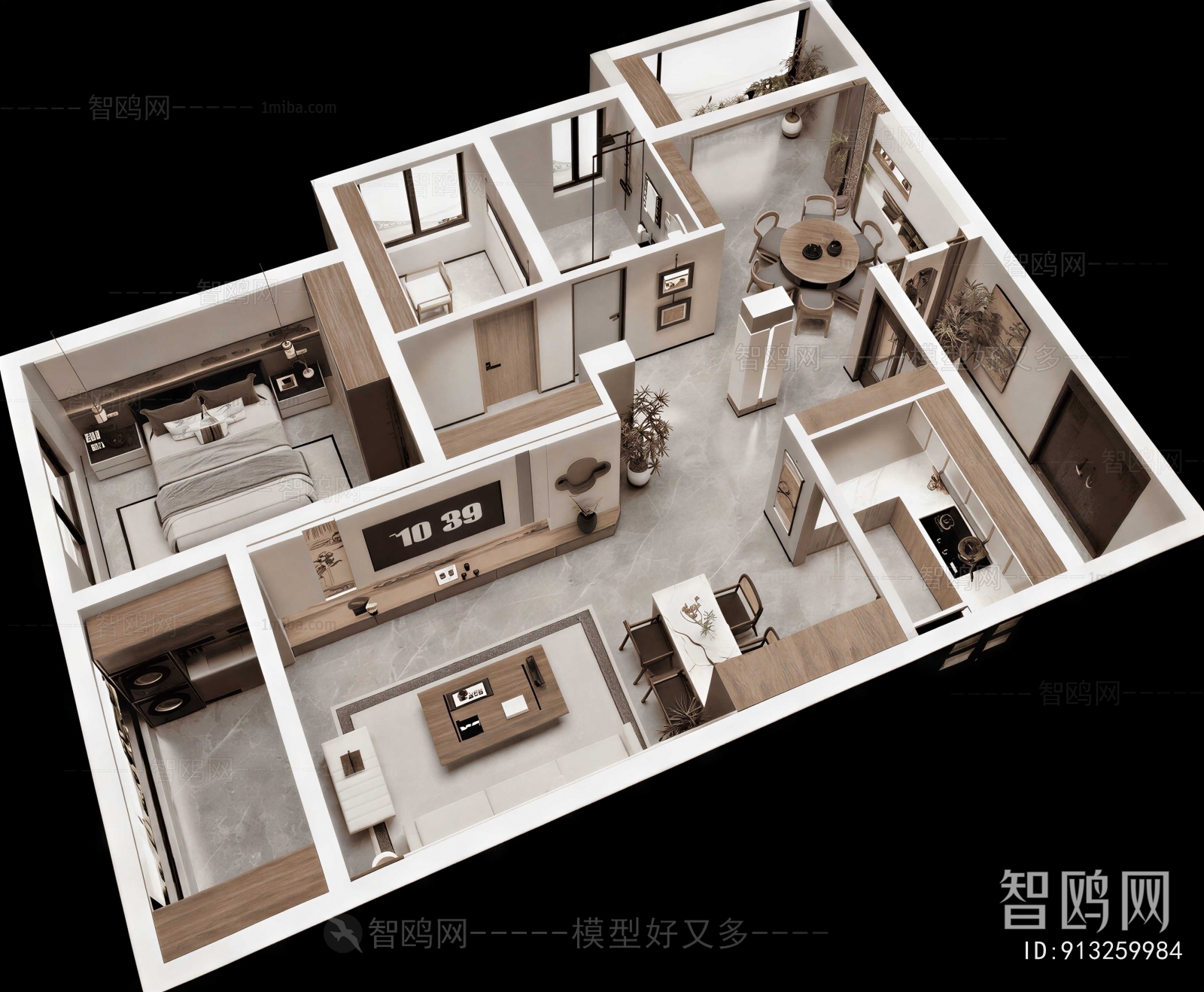 New Chinese Style A Bird's-eye View Of Home Decoration