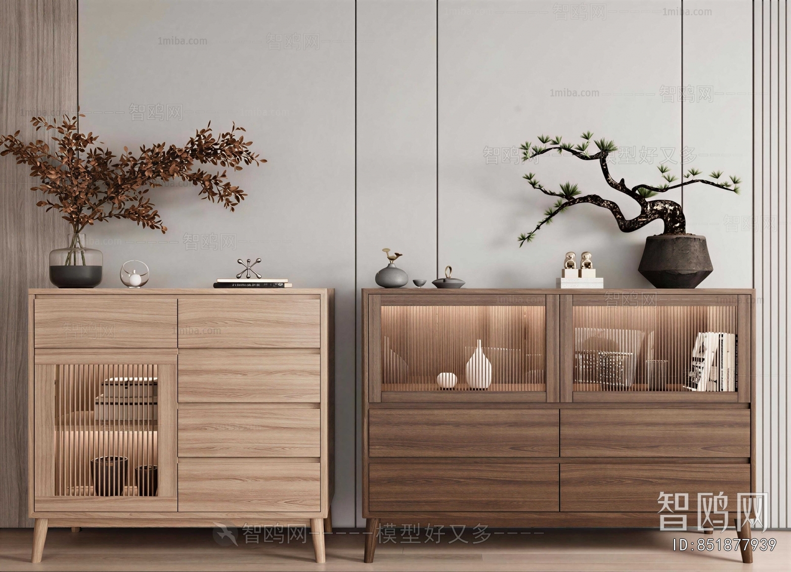 New Chinese Style Side Cabinet