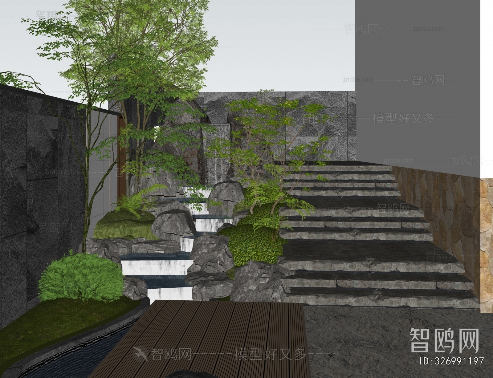 New Chinese Style Courtyard/landscape