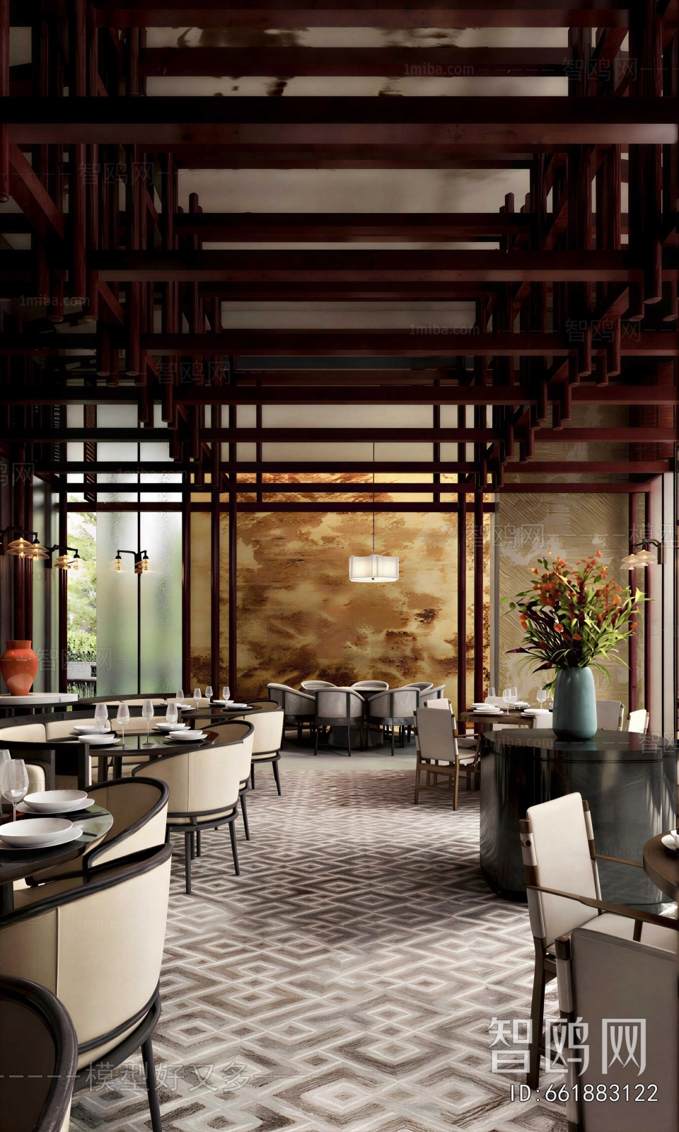 New Chinese Style Dining Room
