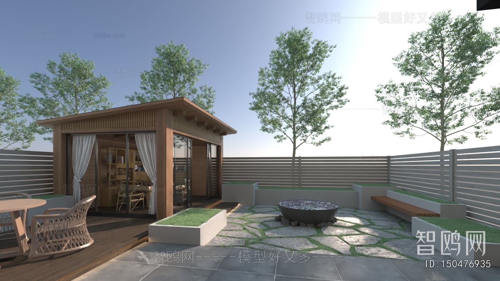 Modern Courtyard/landscape
