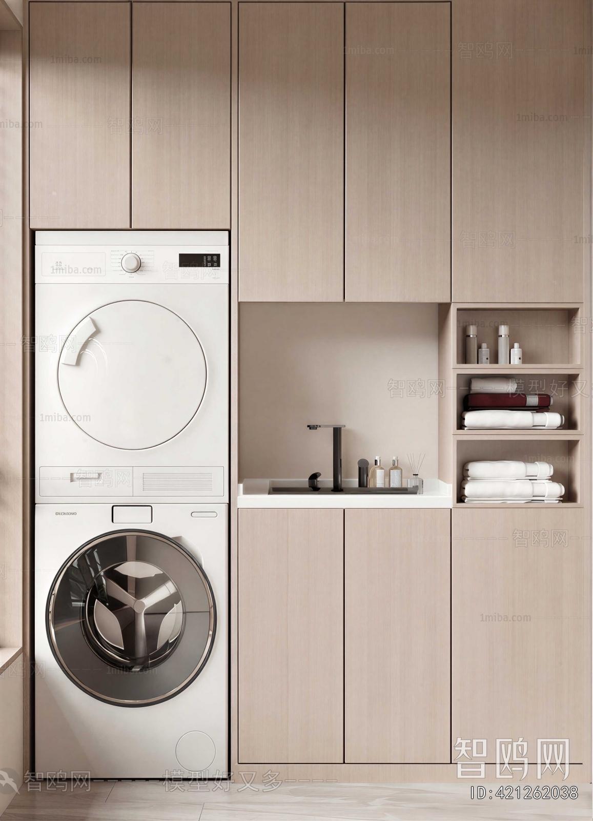 Modern Laundry Cabinet