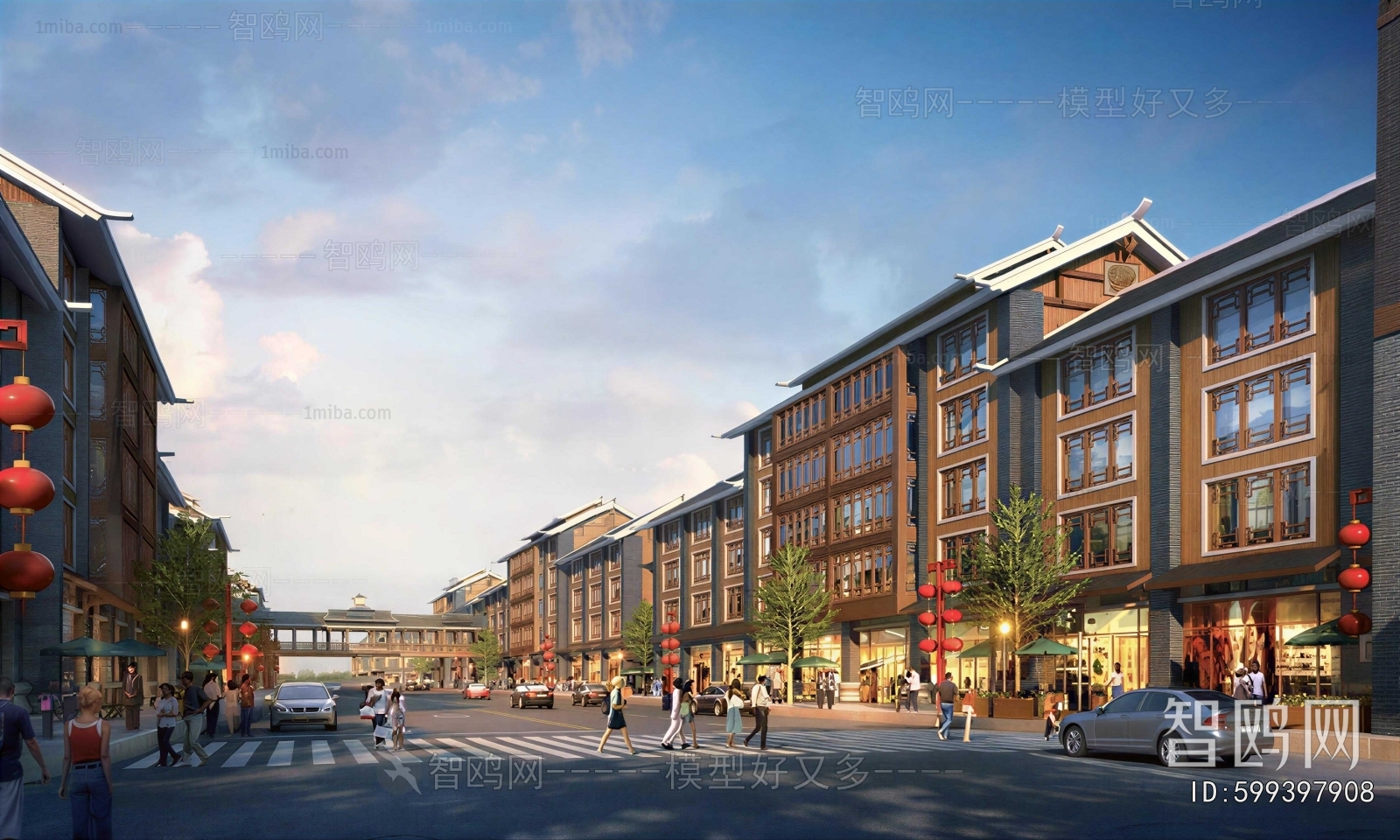 New Chinese Style Commercial Street