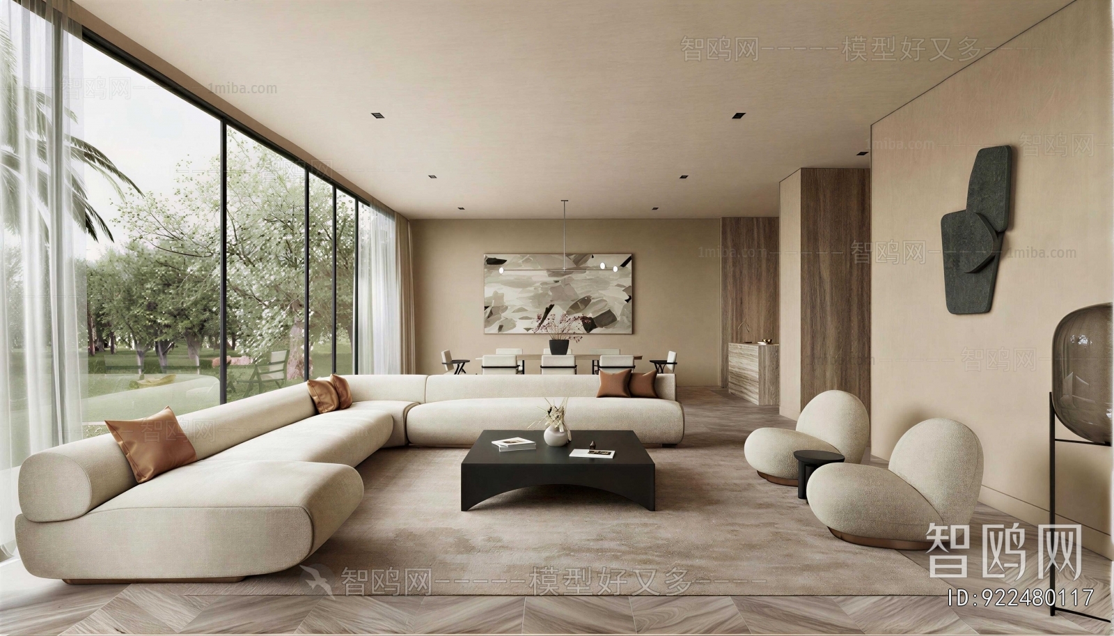 Wabi-sabi Style A Living Room