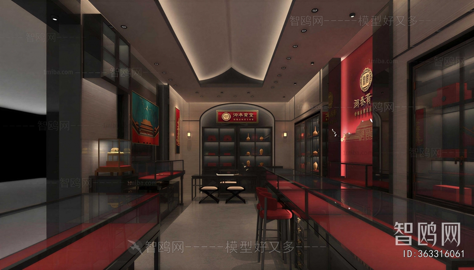 New Chinese Style Exhibition Hall