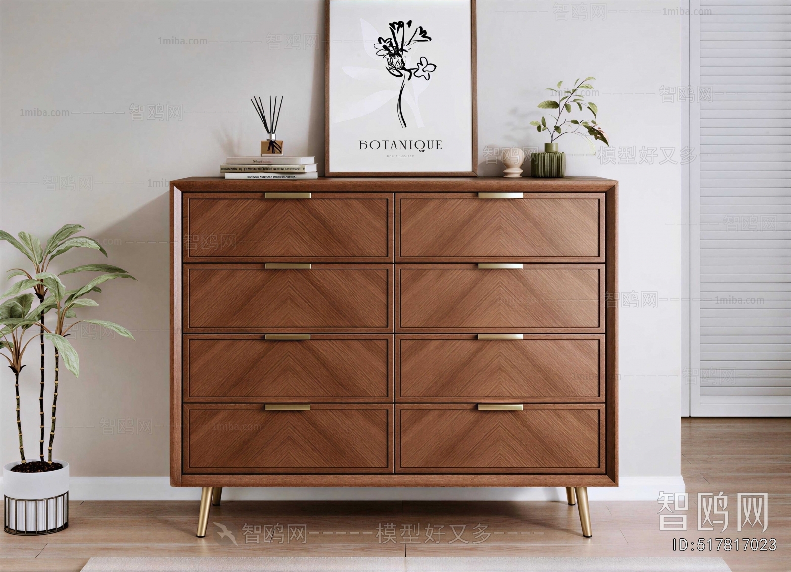 Wabi-sabi Style Chest Of Drawers