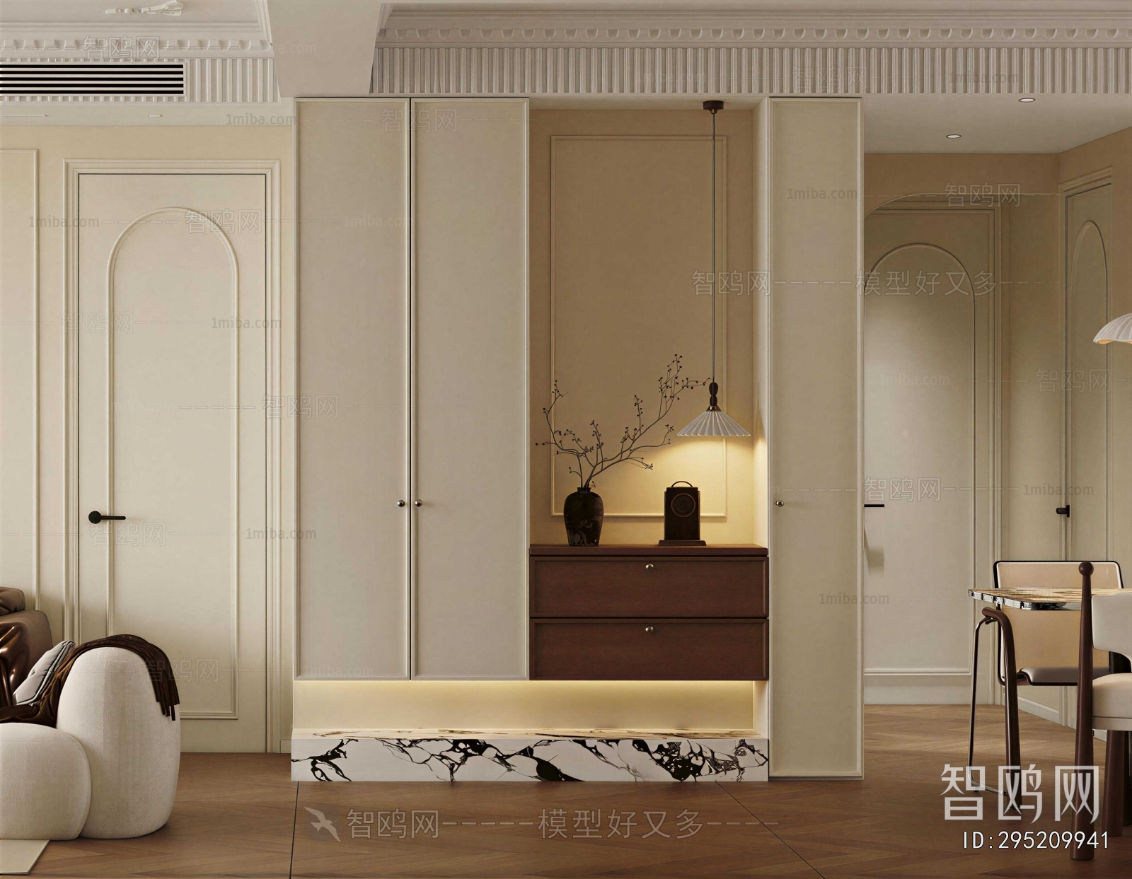 French Style Hallway