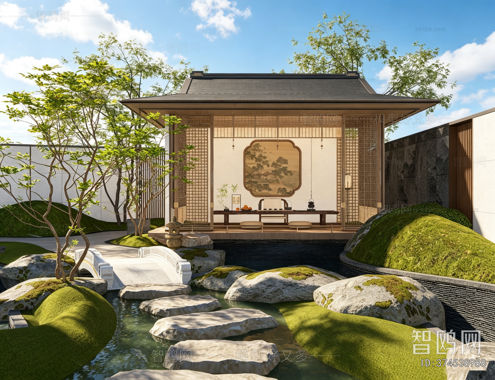 New Chinese Style Courtyard/landscape
