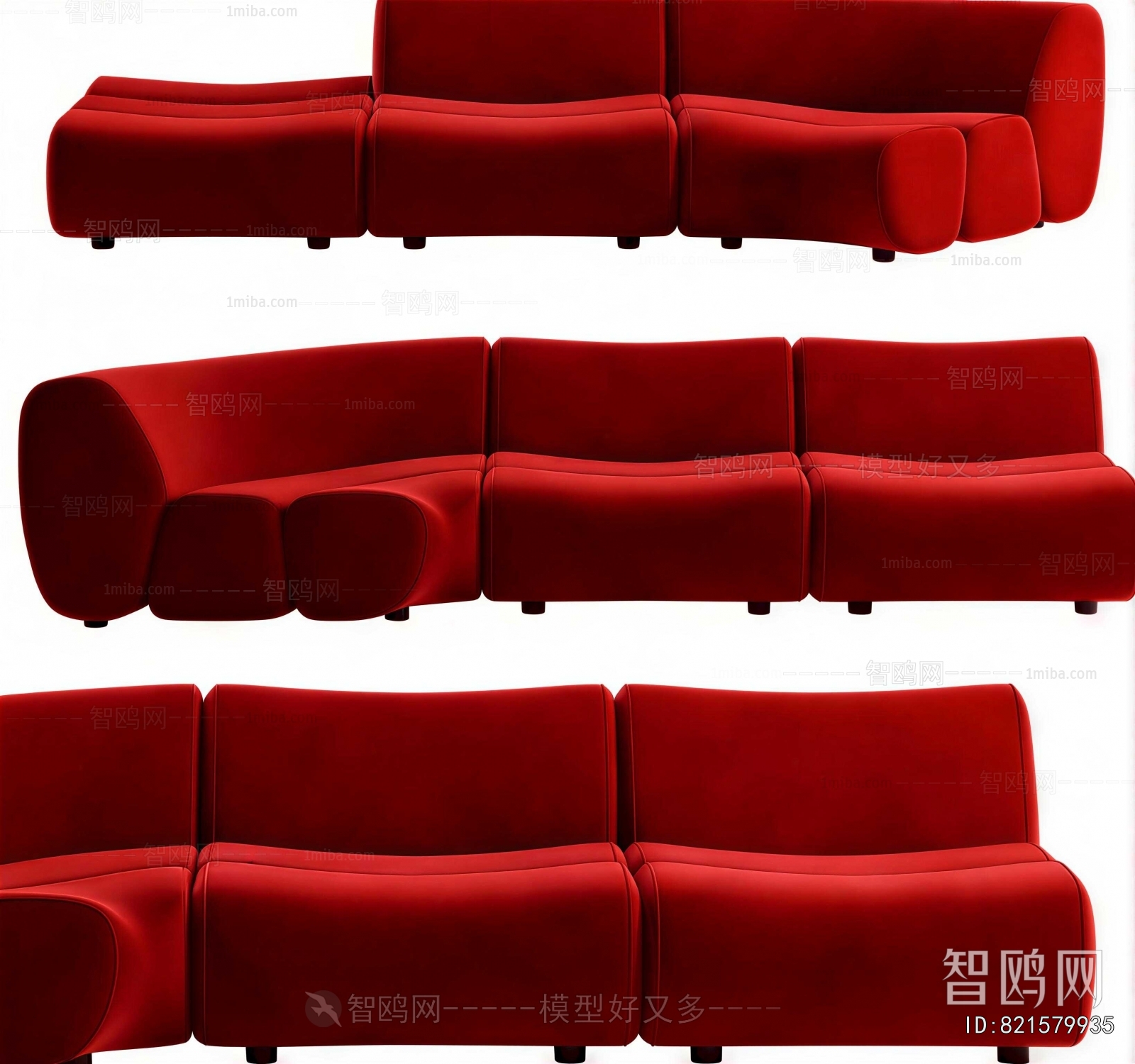 Modern Curved Sofa