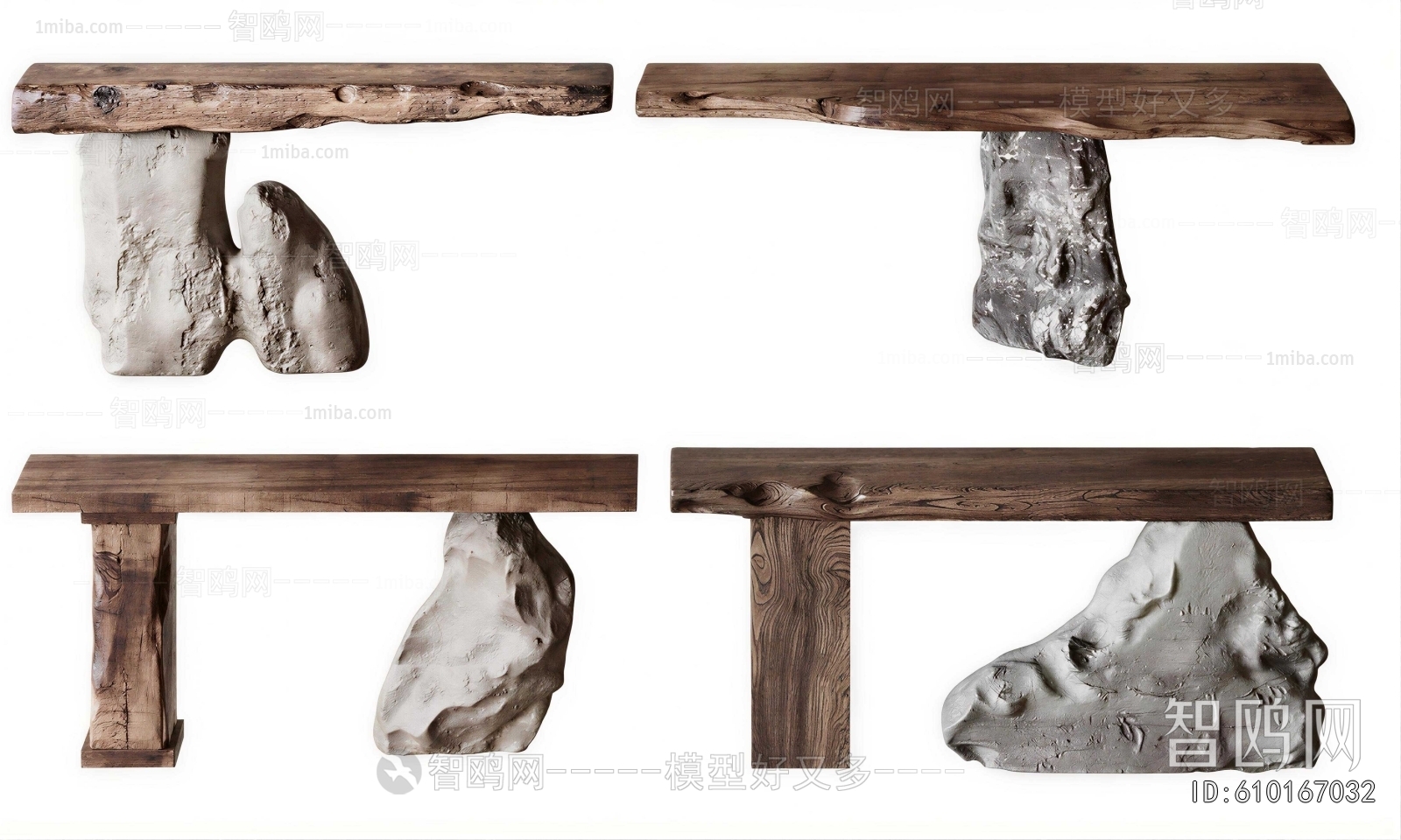 Wabi-sabi Style Bench