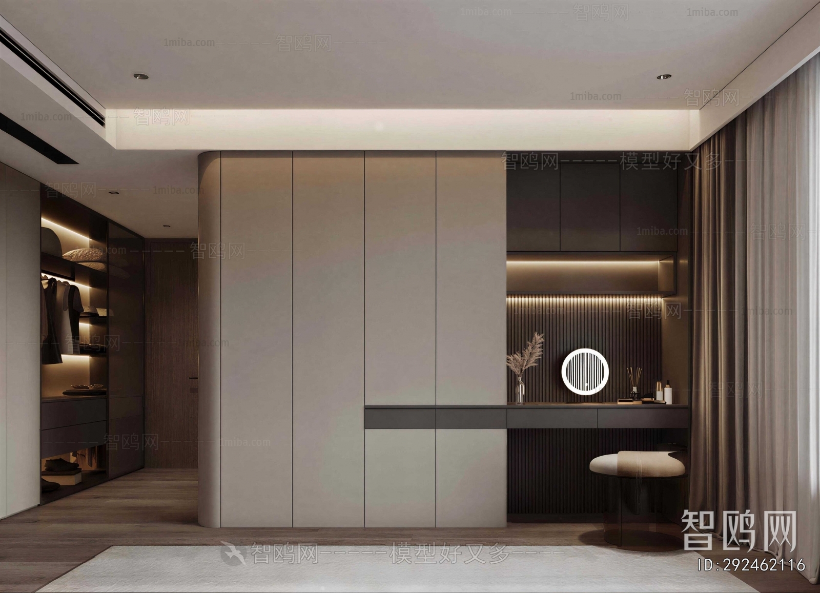 Modern Clothes Storage Area