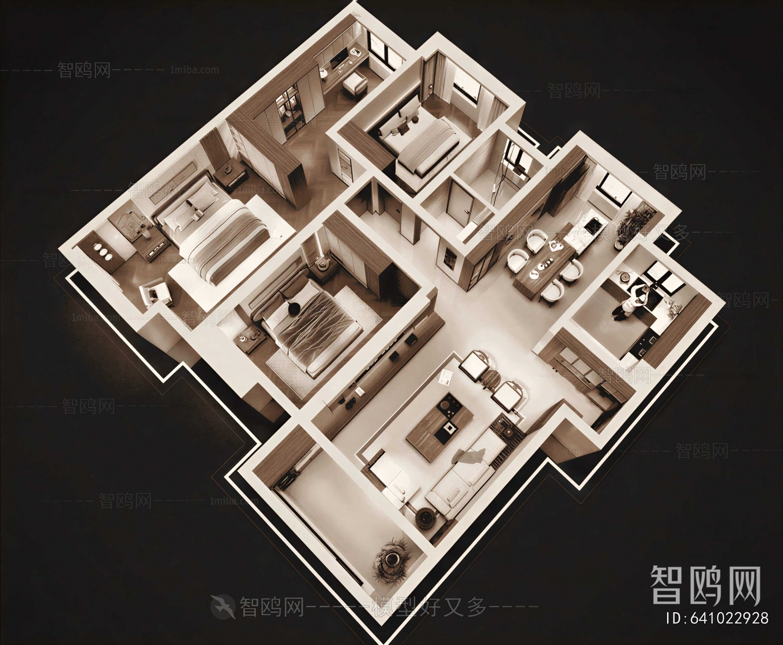 Modern A Bird's-eye View Of Home Decoration