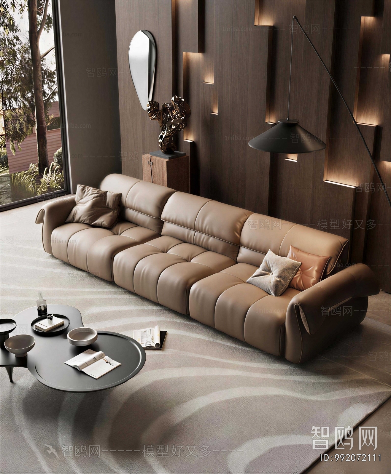 Modern Three-seat Sofa