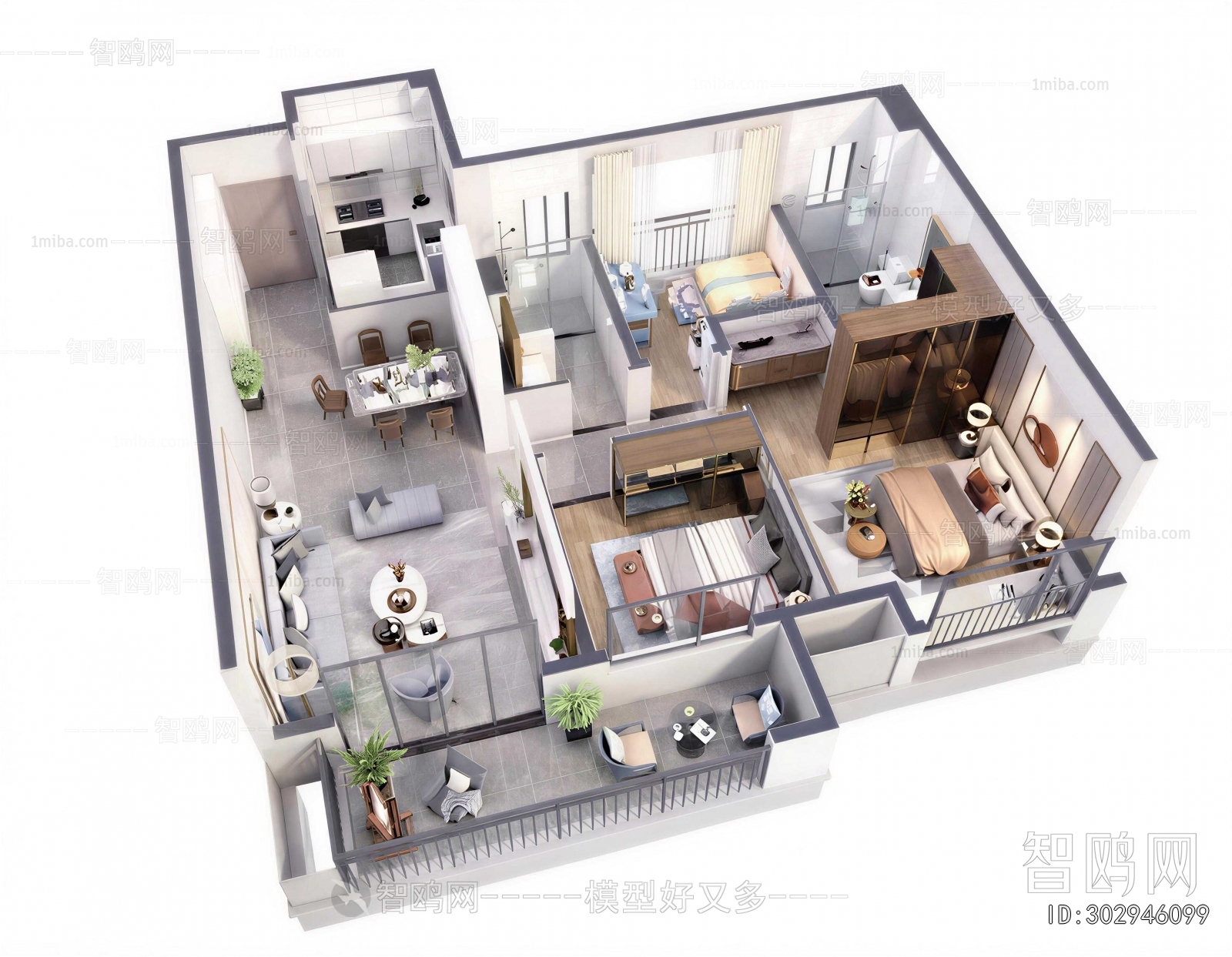 Modern A Bird's-eye View Of Home Decoration
