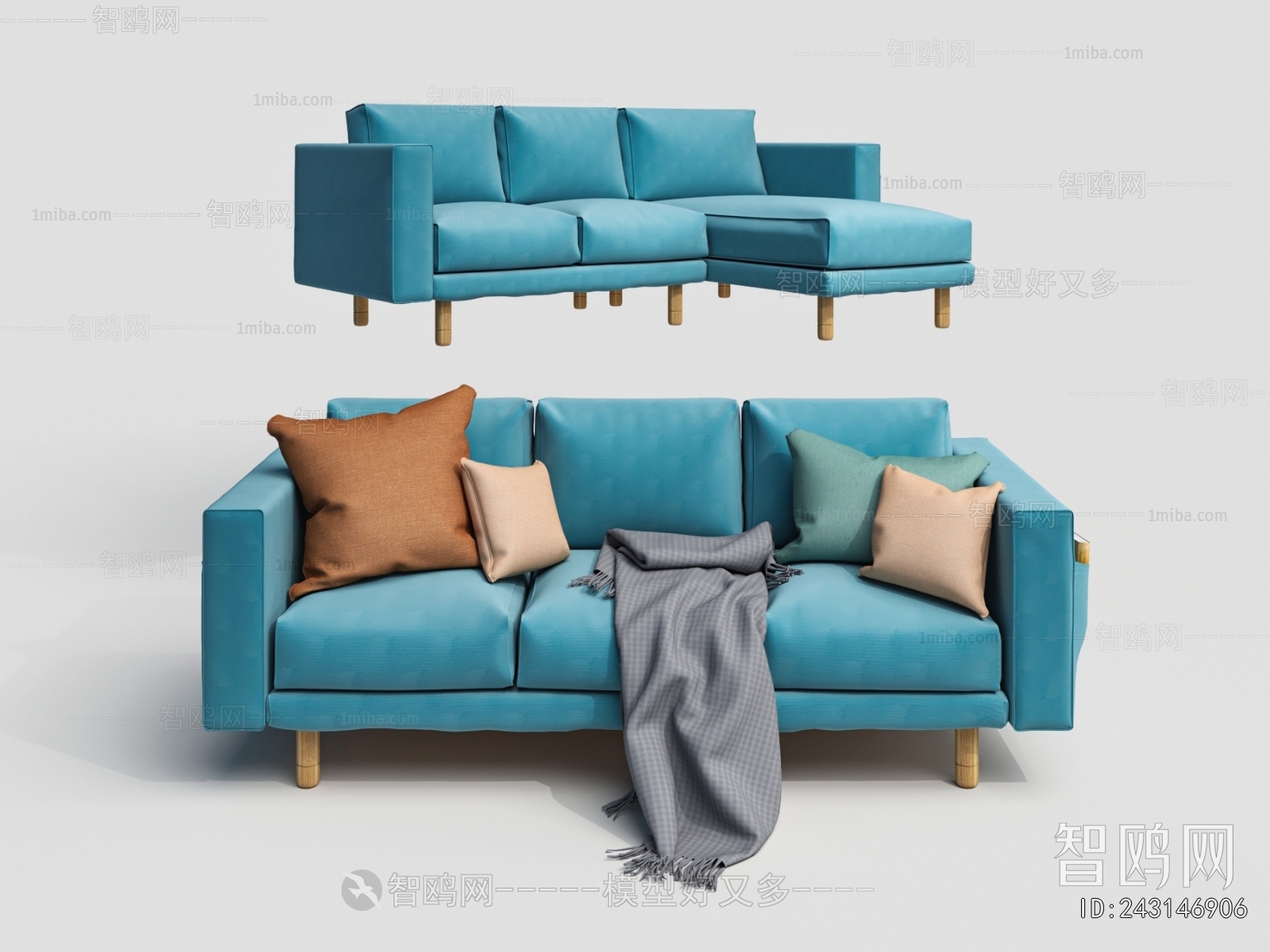 Modern Three-seat Sofa