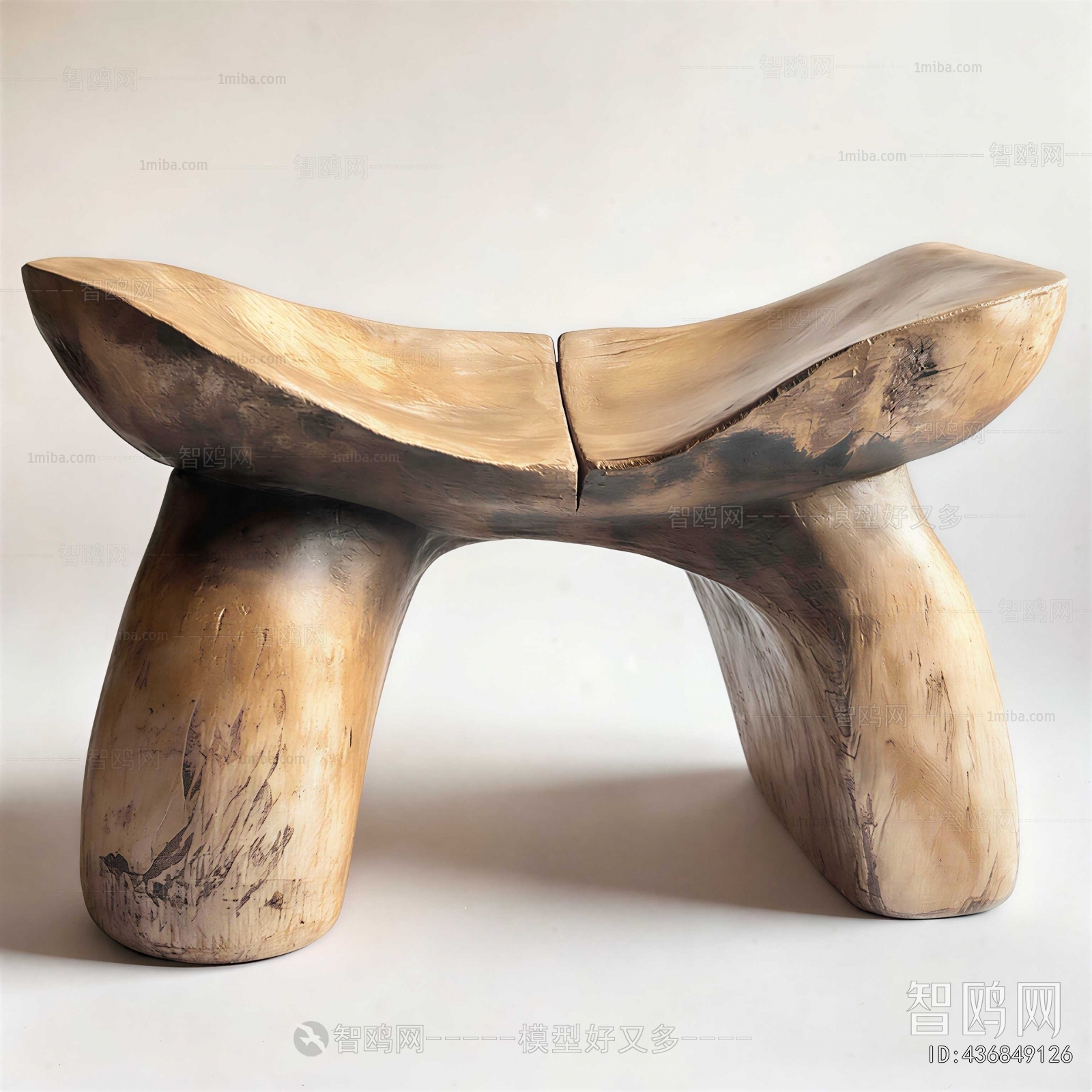 Wabi-sabi Style Stool