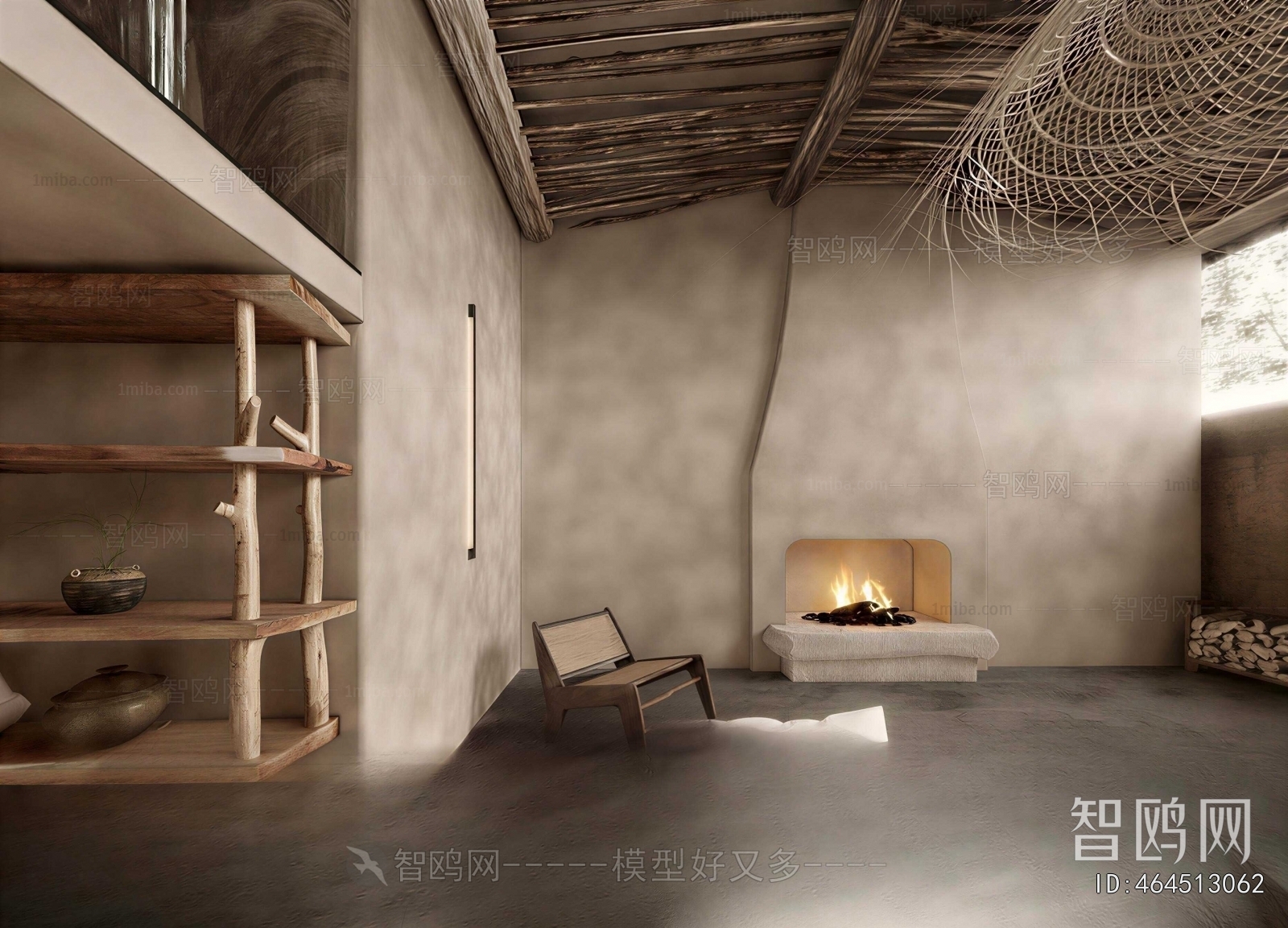 Wabi-sabi Style A Living Room
