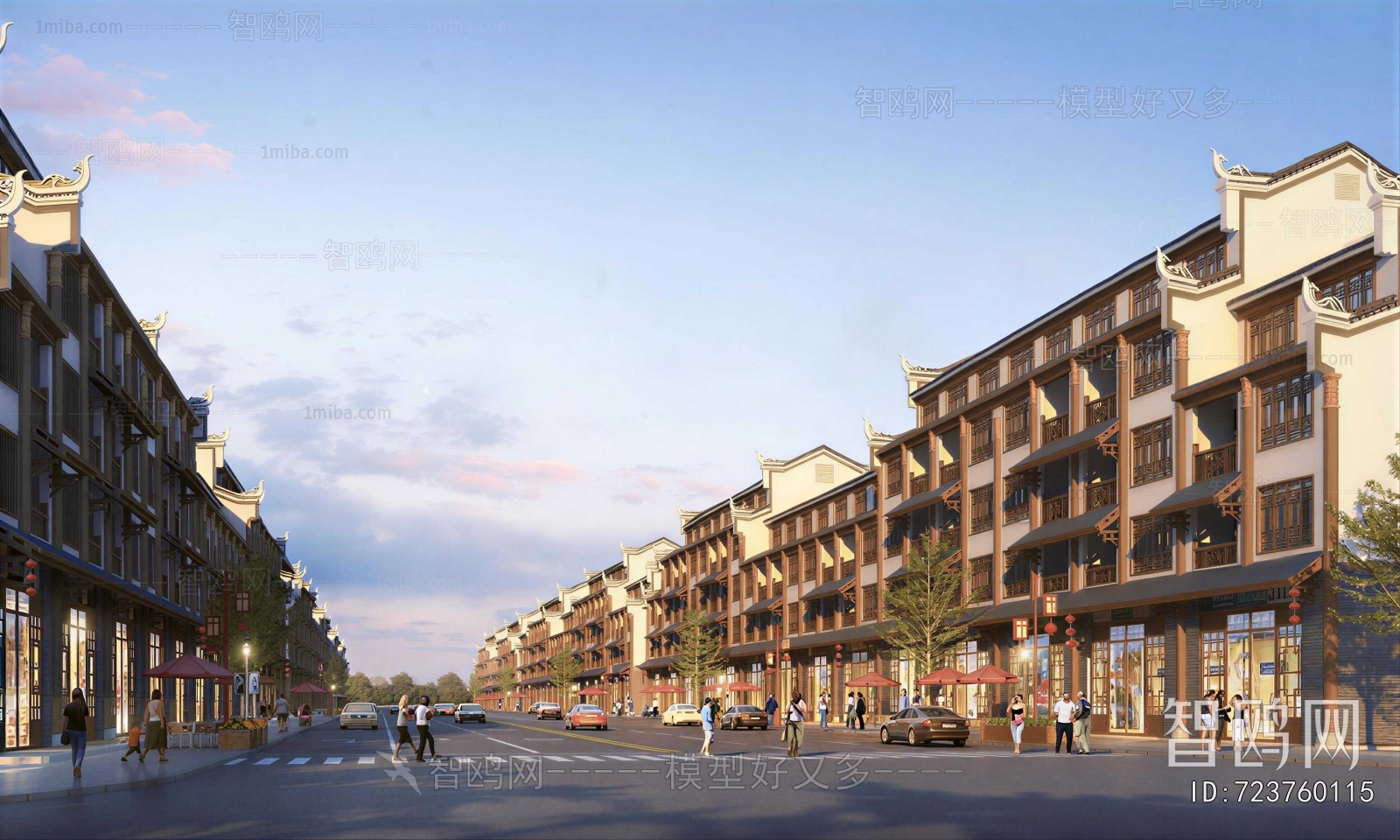 New Chinese Style Commercial Street