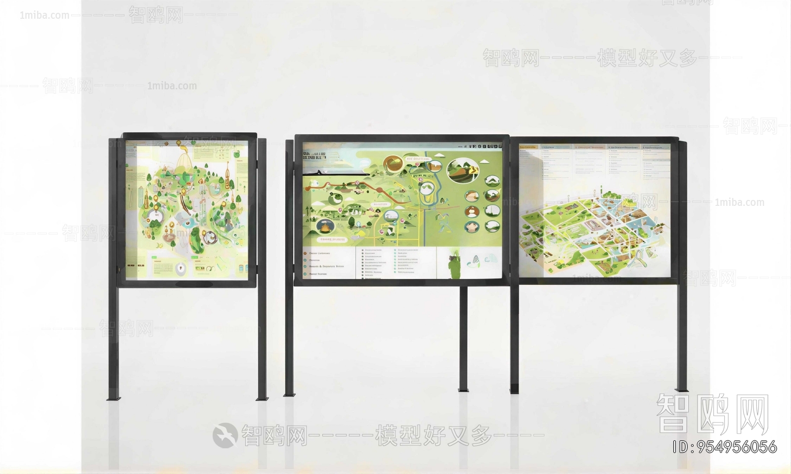 Modern Guide Board/bulletin Board
