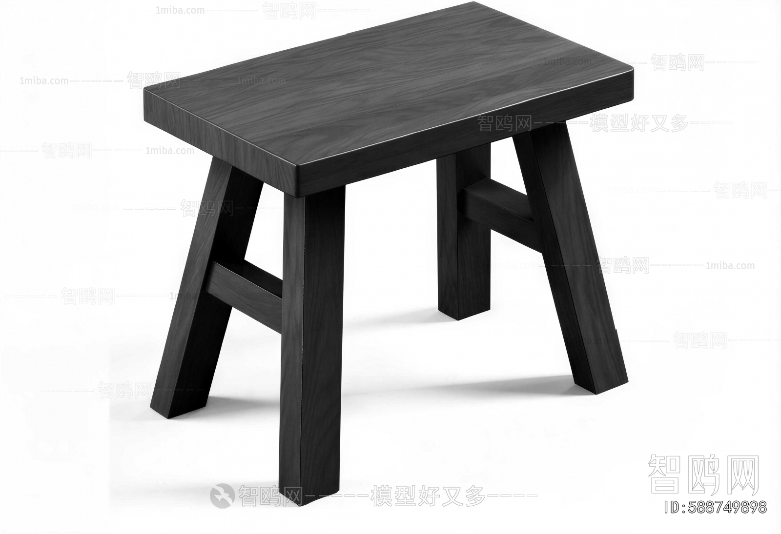 Modern Wooden Bench Or Stool