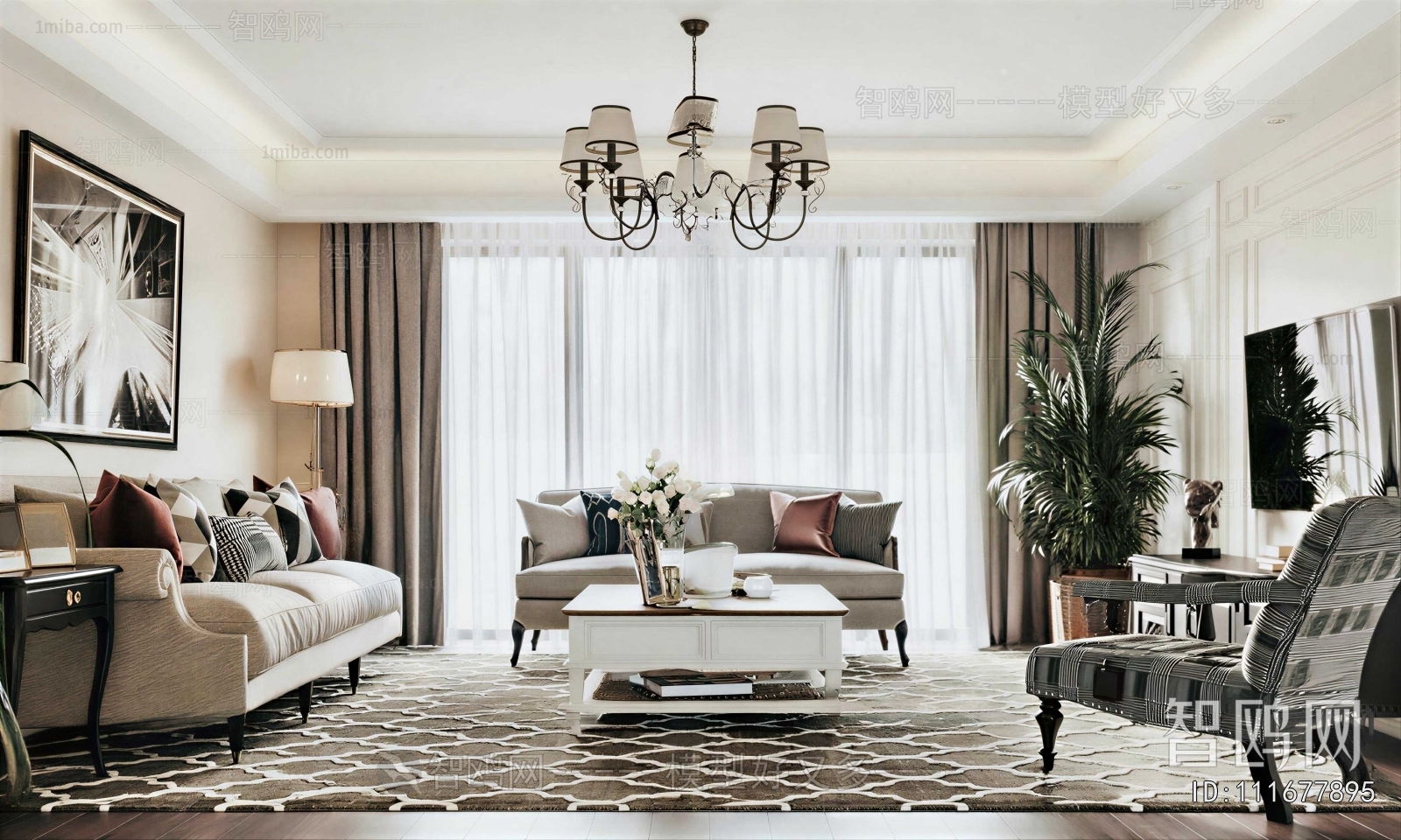 American Style A Living Room