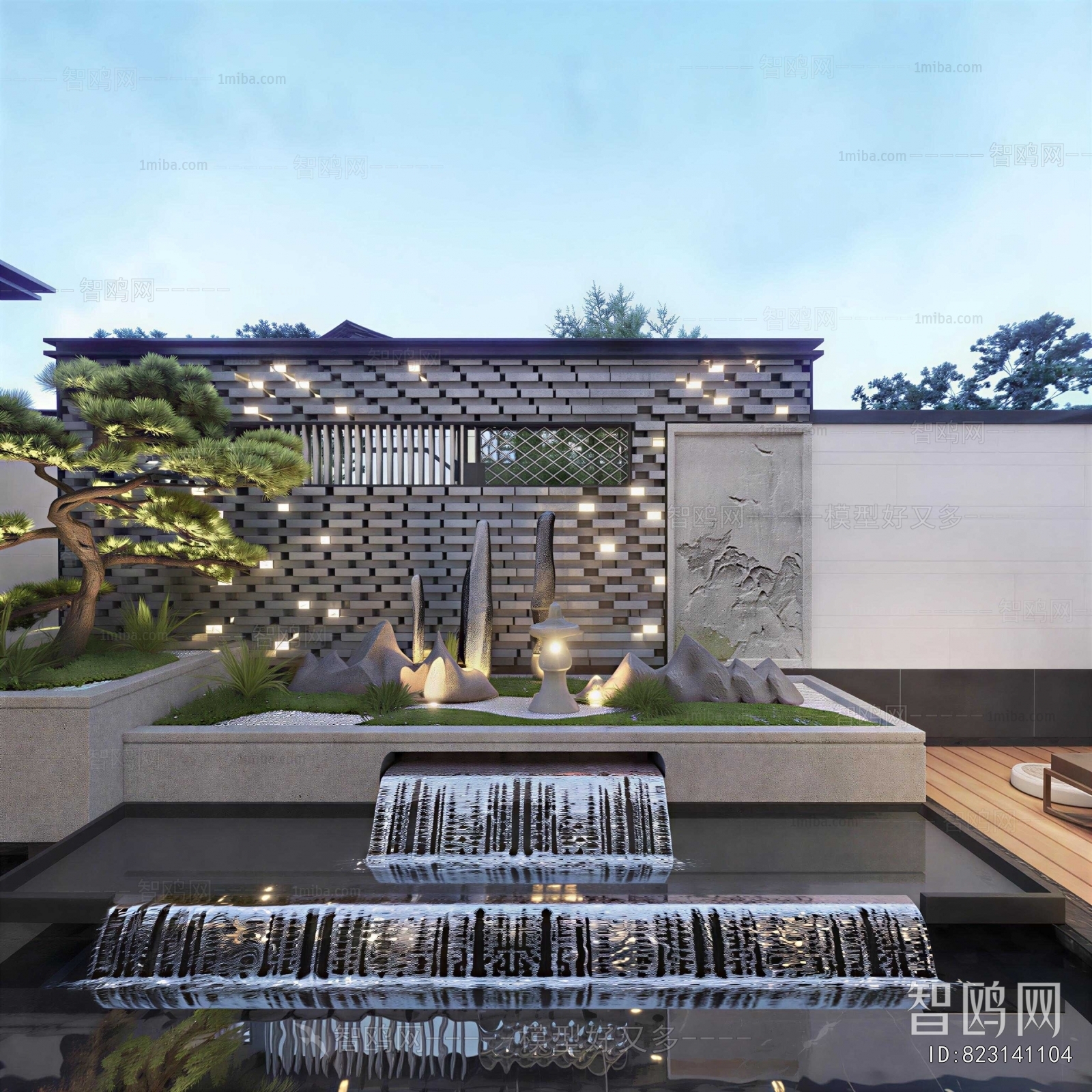 New Chinese Style Courtyard/landscape